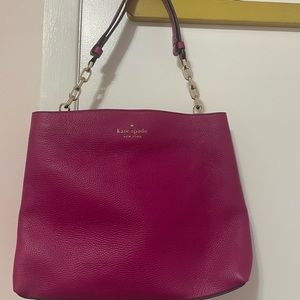 Kate Spade pink leather bag! Adorable!